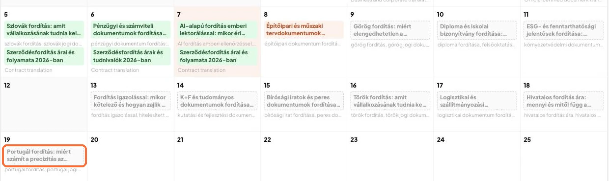 The article on its new day in the Calendar