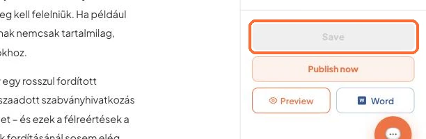 The editor with the Publish now button